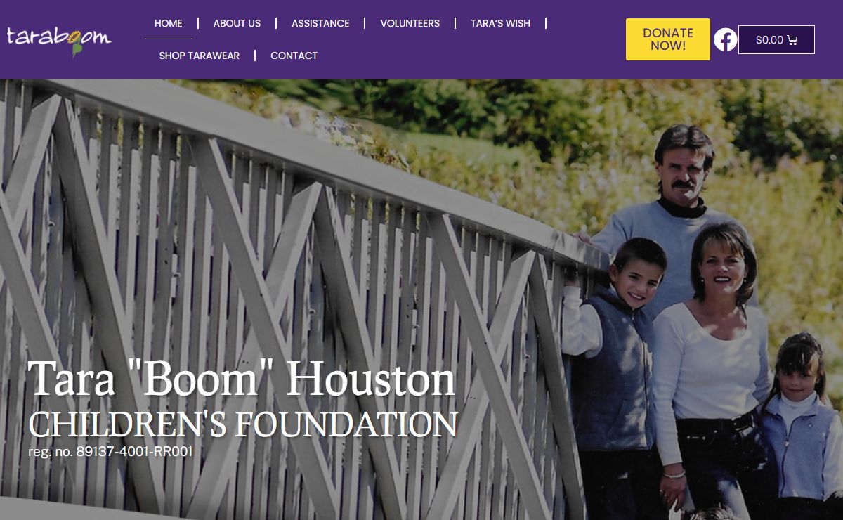 Tara "Boom" Houston Children's Foundation – …touching some pretty special lives