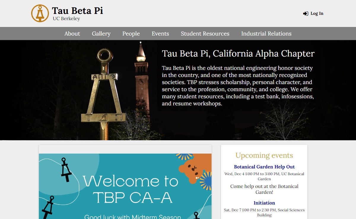 Tau Beta Pi, California Alpha Chapter