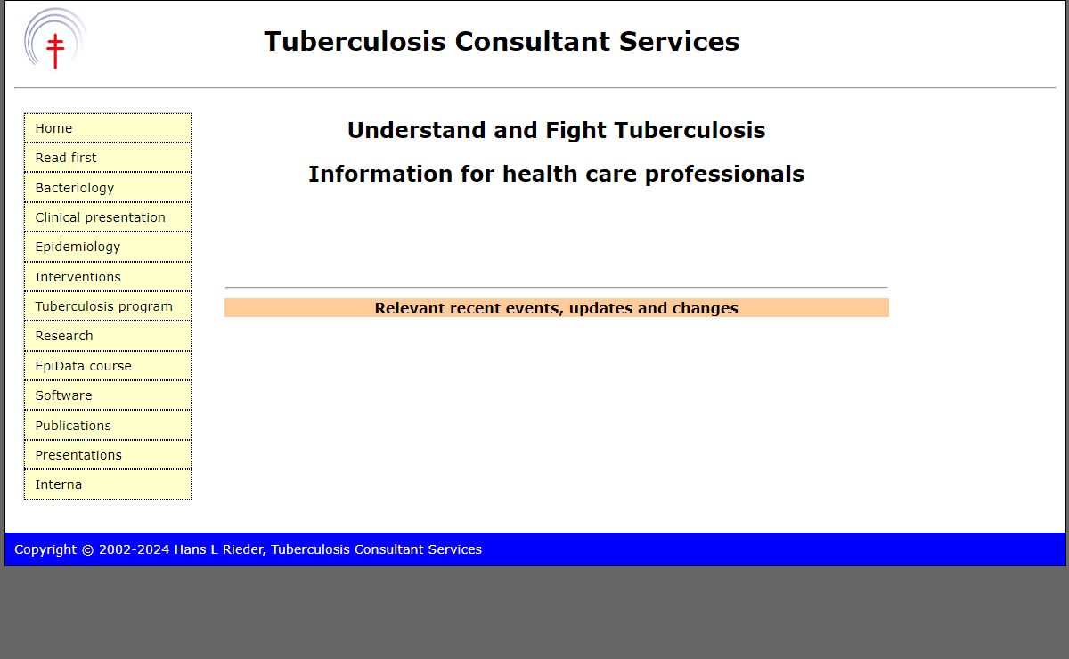 Tuberculosis for Health Care Professionals