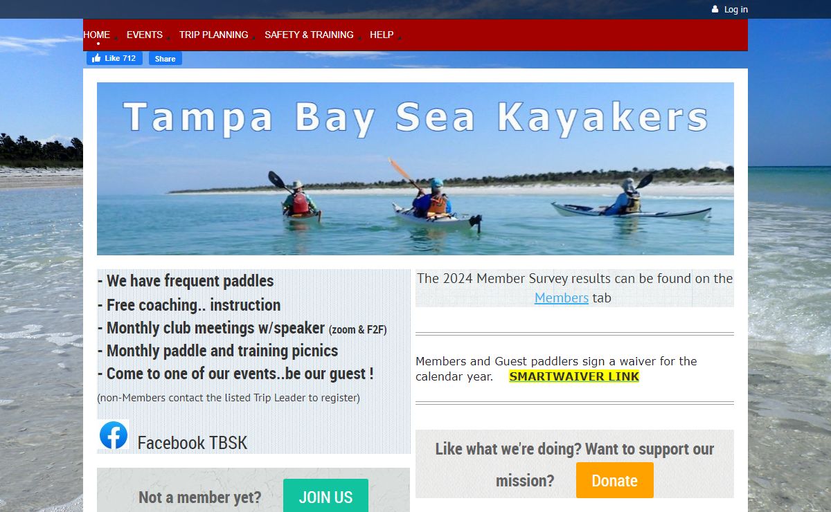 Tampa Bay Sea Kayakers - Home