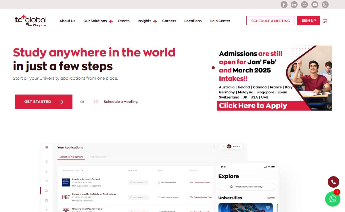 Study Abroad Discovery and Applications Platform | TC Global Education