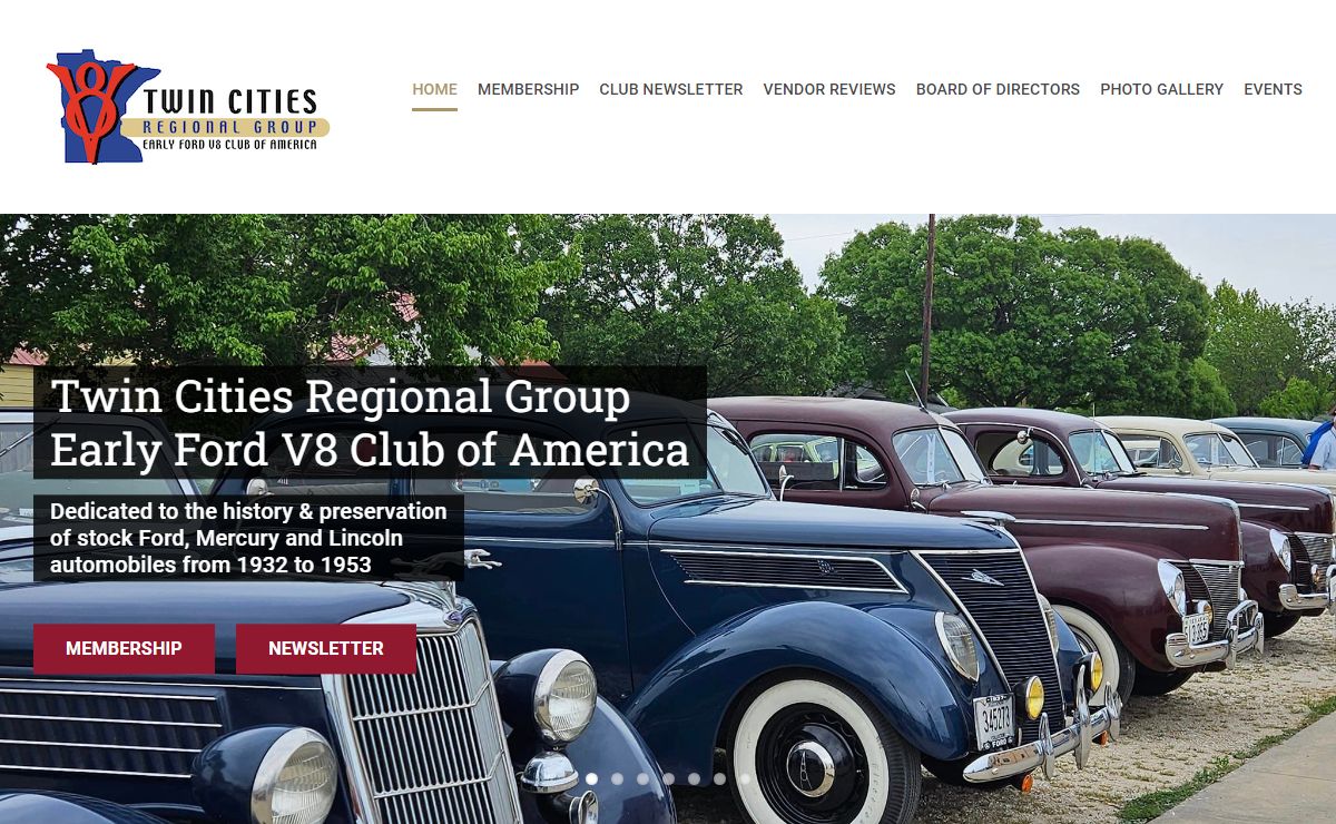Home - Early Ford V8 Club - Twin Cities Regional Group