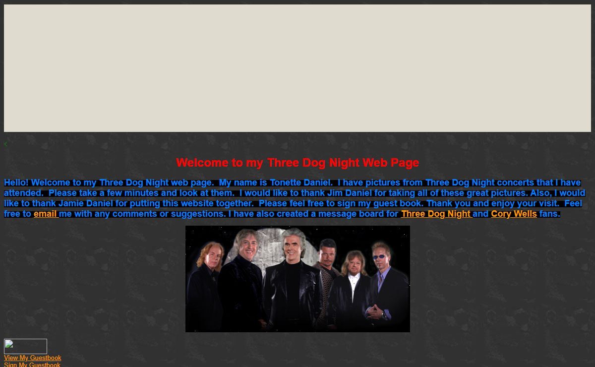 My Three Dog Night Web Page