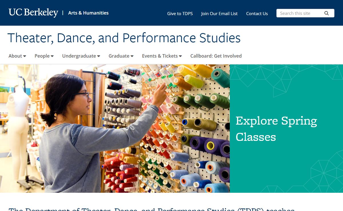 Home | Theater, Dance, and Performance Studies