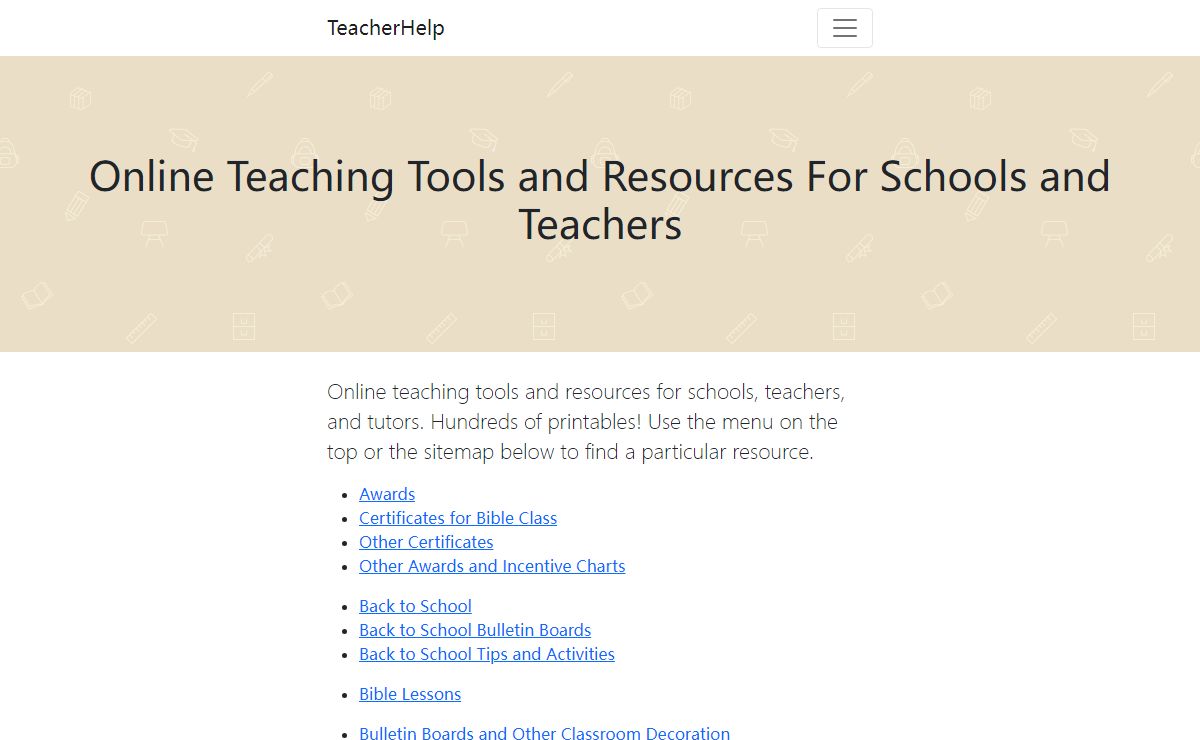 Online Teaching Tools and Resources For Schools and Teachers — TeacherHelp