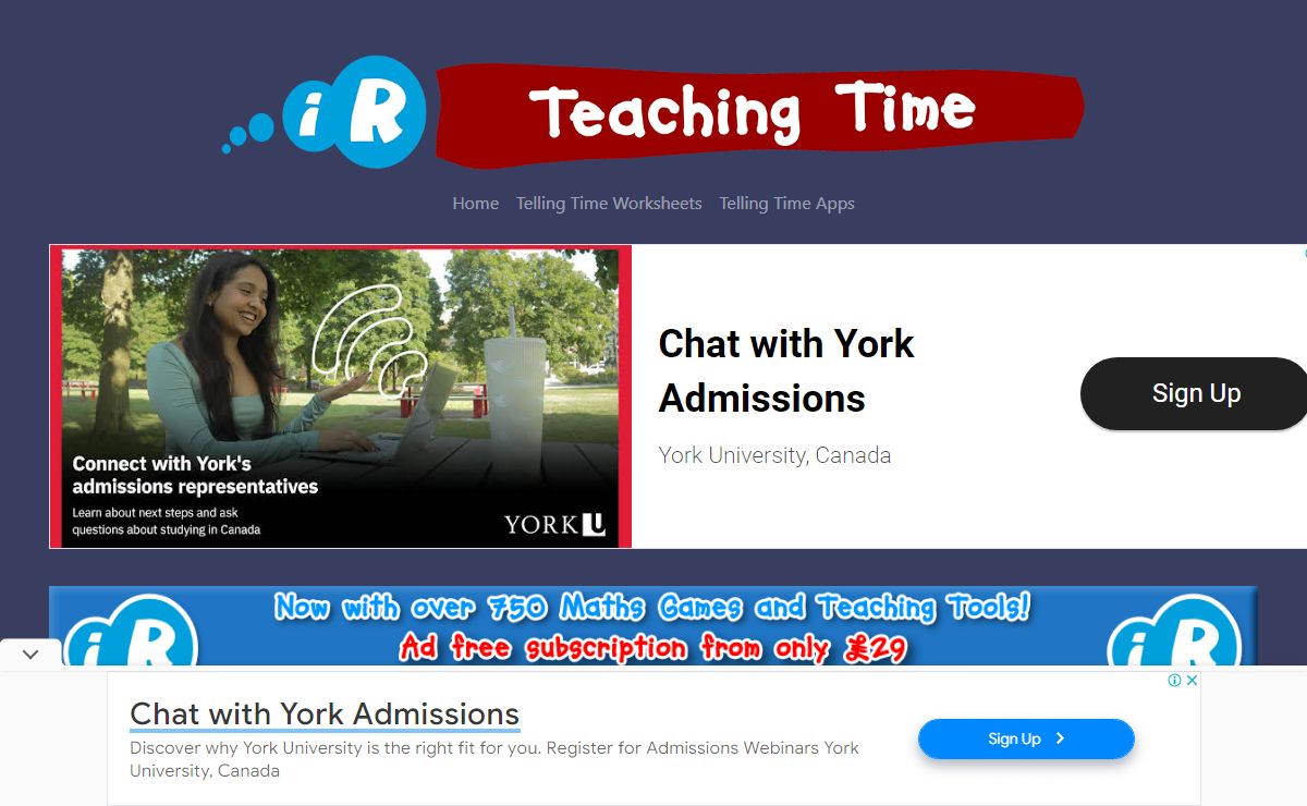Teaching Time - Telling the time made fun!