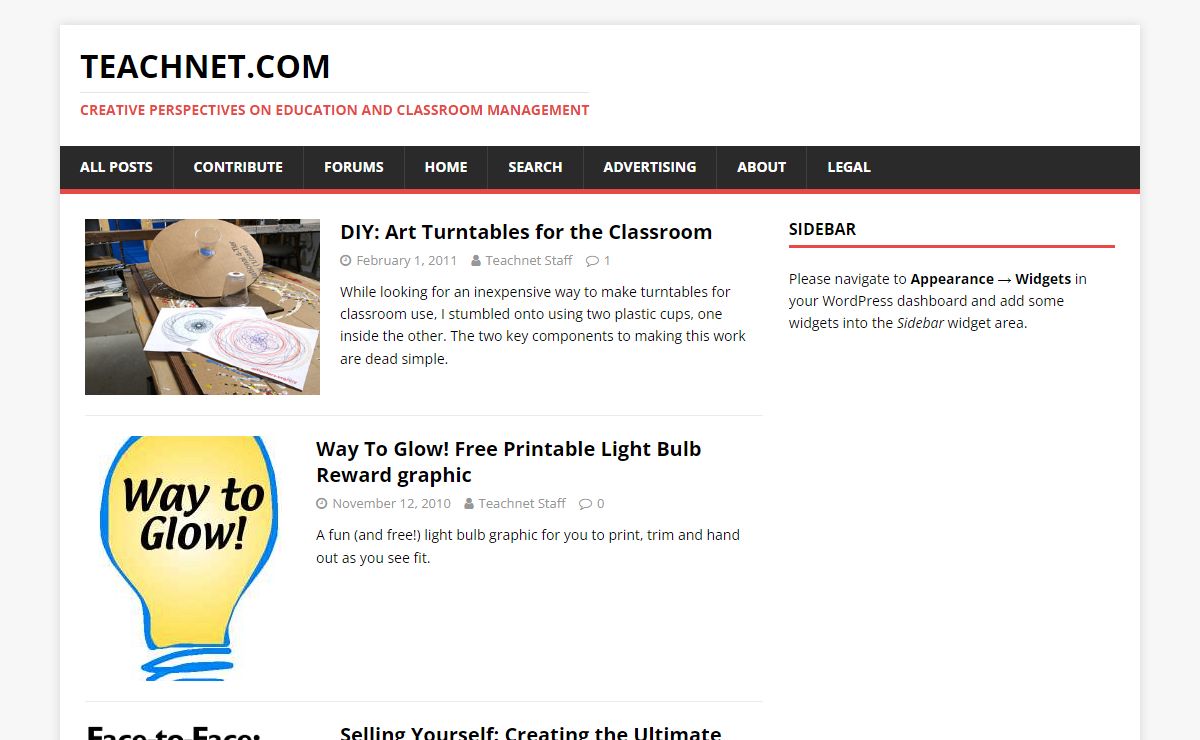 Teachnet.com – Creative perspectives on education and classroom management