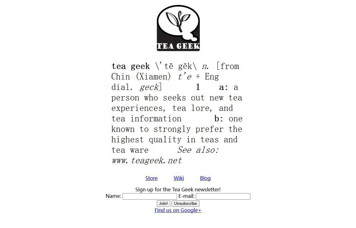 Tea Geek