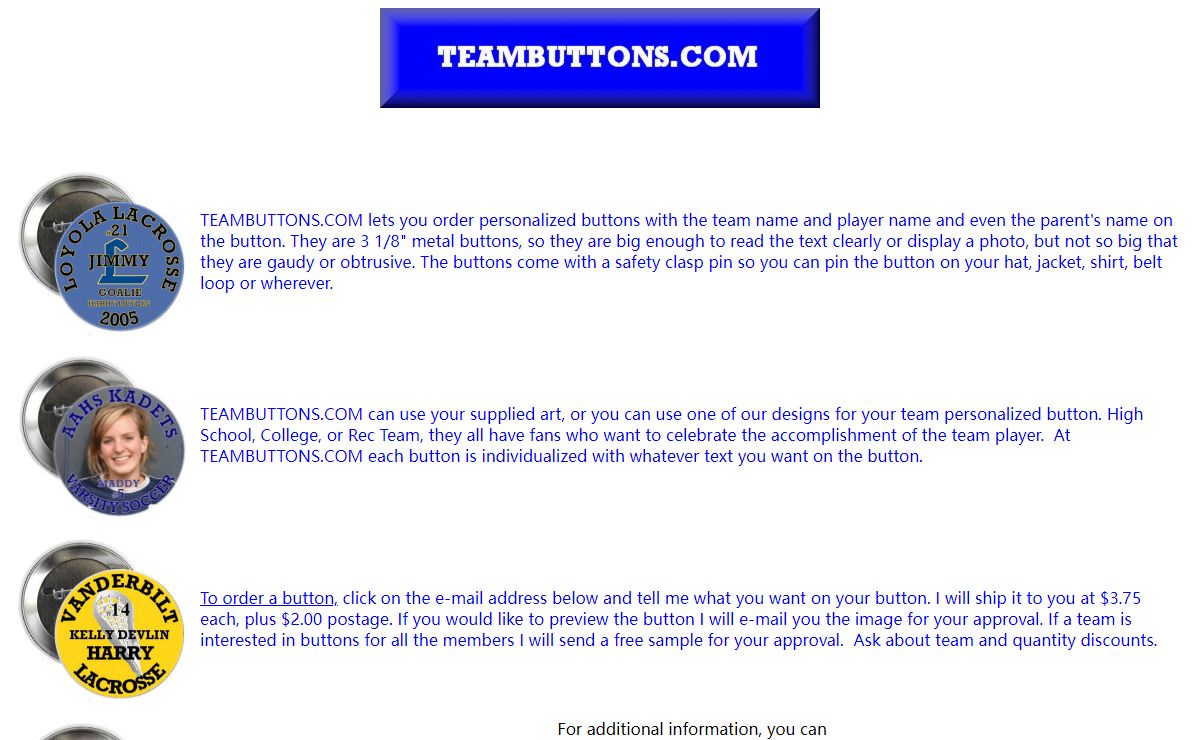 Fan buttons and badges for sports teams and fans