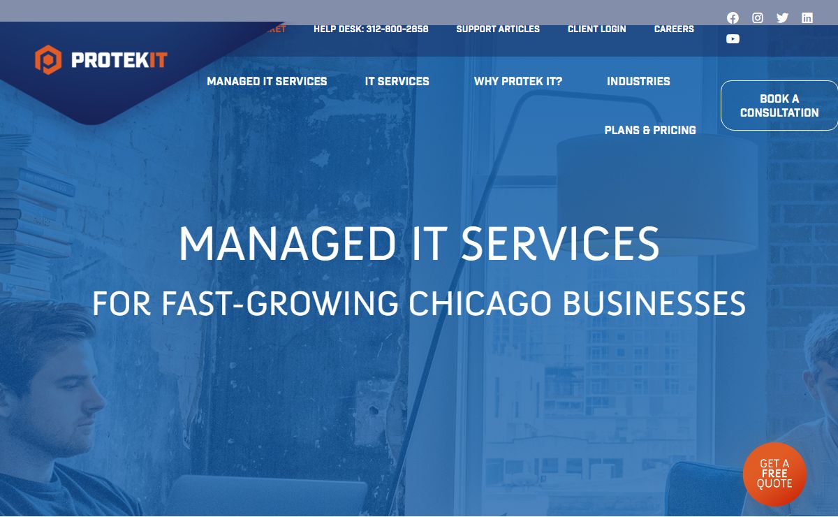 Expert Managed IT Services & Consulting in Chicago - Protek-IT