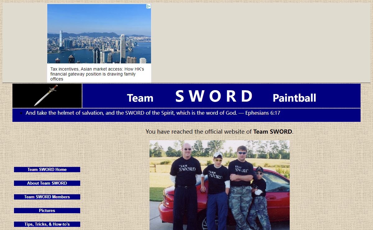 Team SWORD Paintball