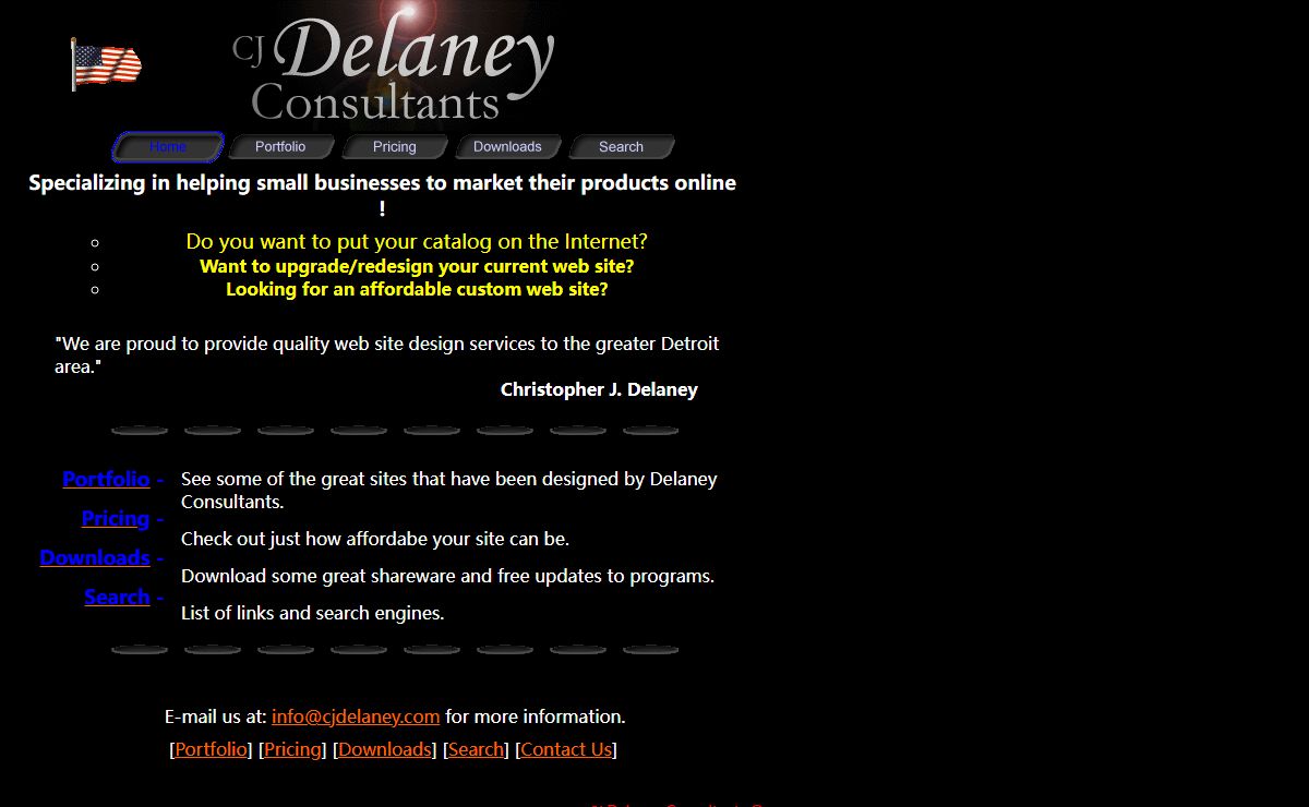 CJ Delaney Consultants - Web Site Design