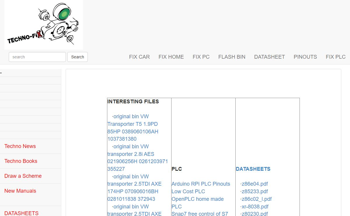 Free Diagrams and Service manuals. Repair Hradware and Software.Electrical part datasheet. Flash bins software and fixes. PLC Automation tips