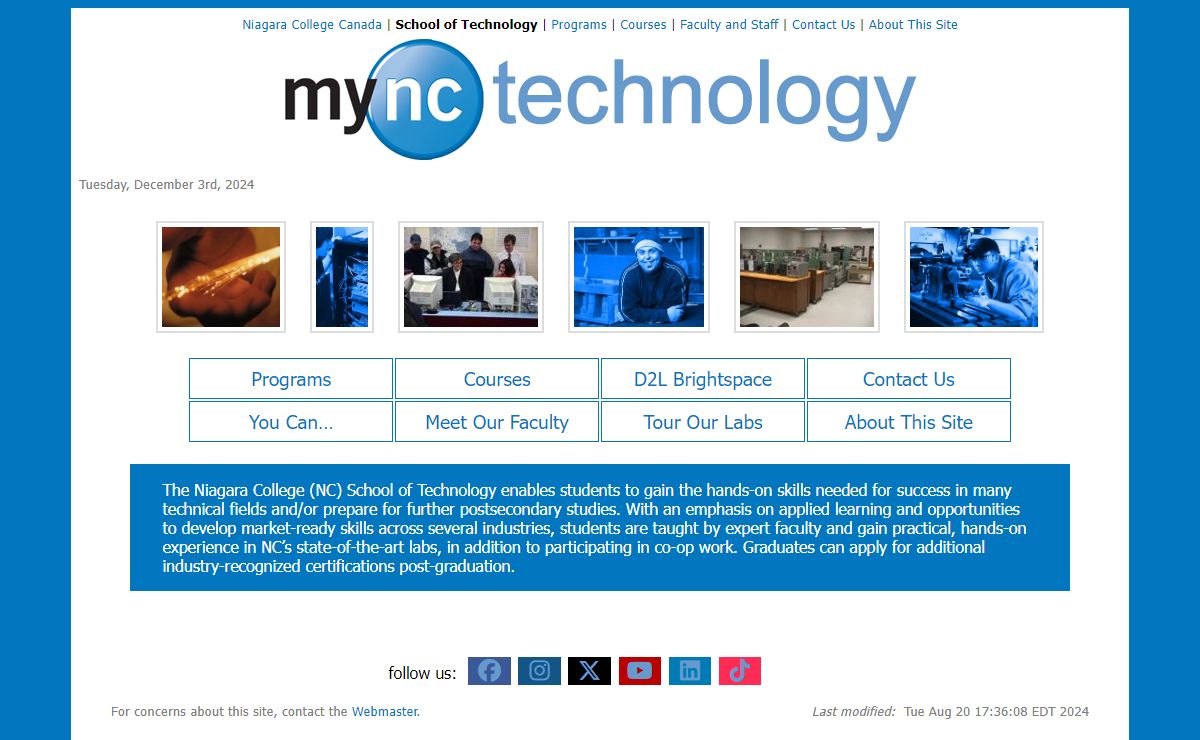Technology at Niagara College Canada