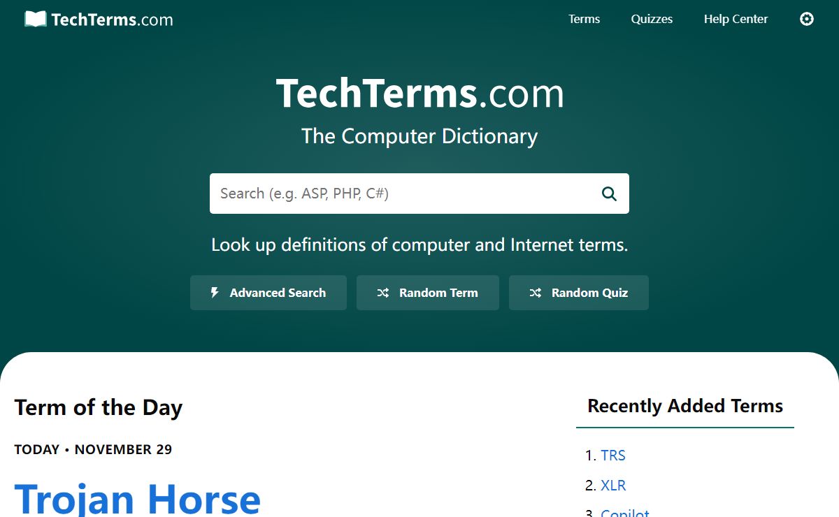 TechTerms.com - The Computer Dictionary