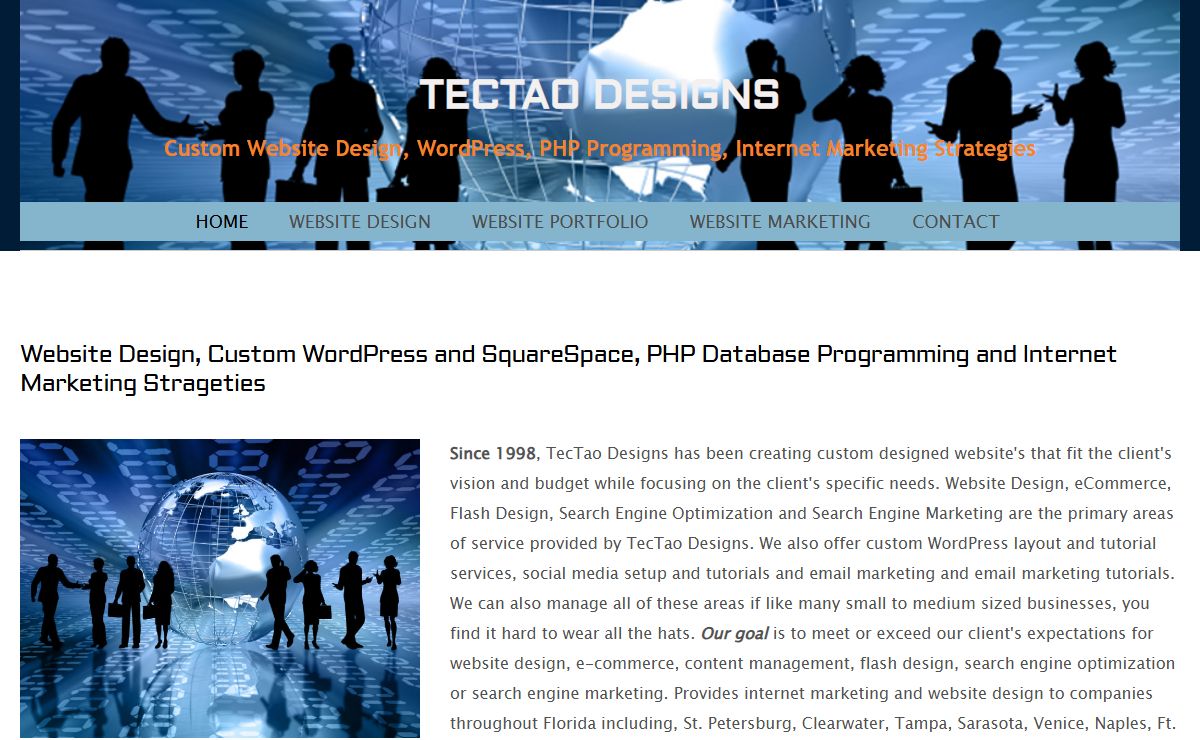 TecTao Designs – Custom Website Design, WordPress, PHP Programming, Internet Marketing Strategies