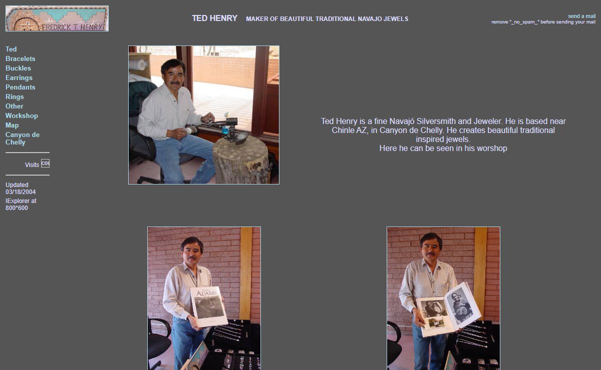 Ted Henry - Discover This Fine Navajó Jeweler and Silversmith in Canyon de Chelly AZ