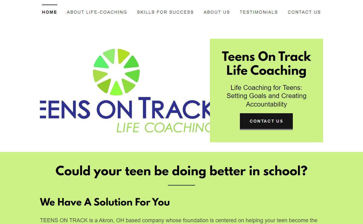 Life Coach - Teens On Track Life-Coaching, LLC