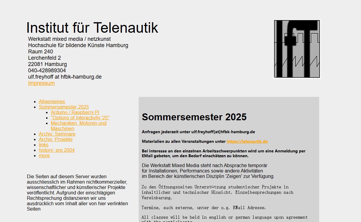 Institut für Telenautik | Sommersemester 2025