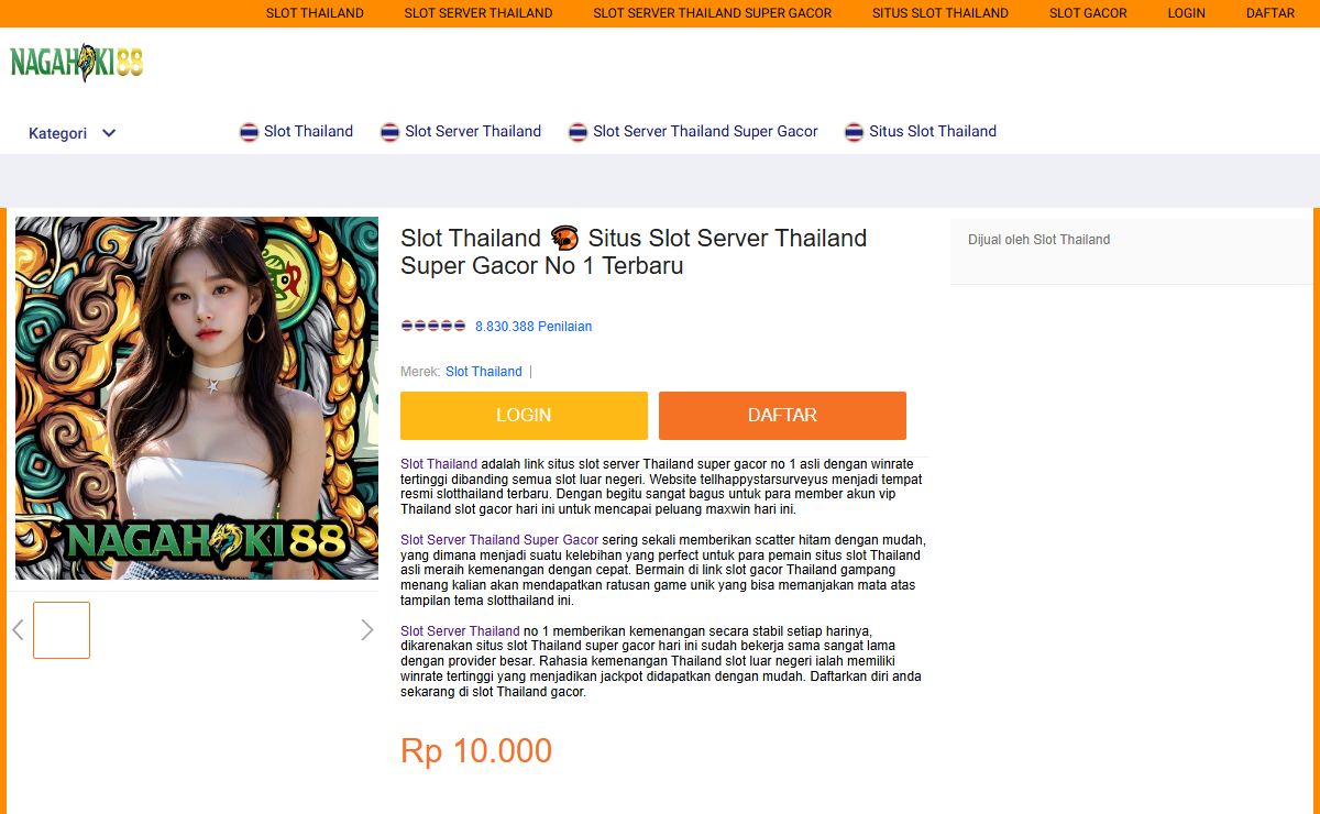 Slot Thailand 🦐 Situs Slot Server Thailand Super Gacor No 1 Terbaru