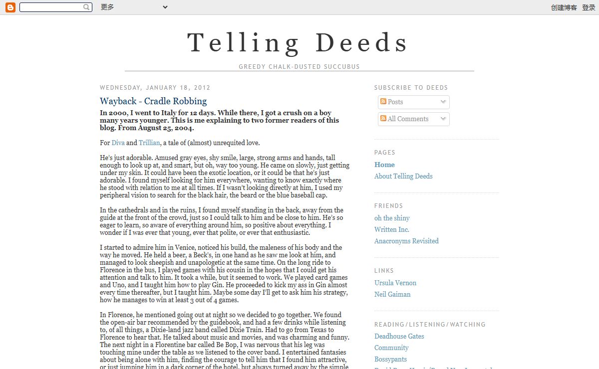 Telling Deeds
