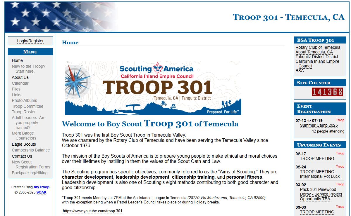 Boy Scout Troop 301, Temecula CA | Home Page