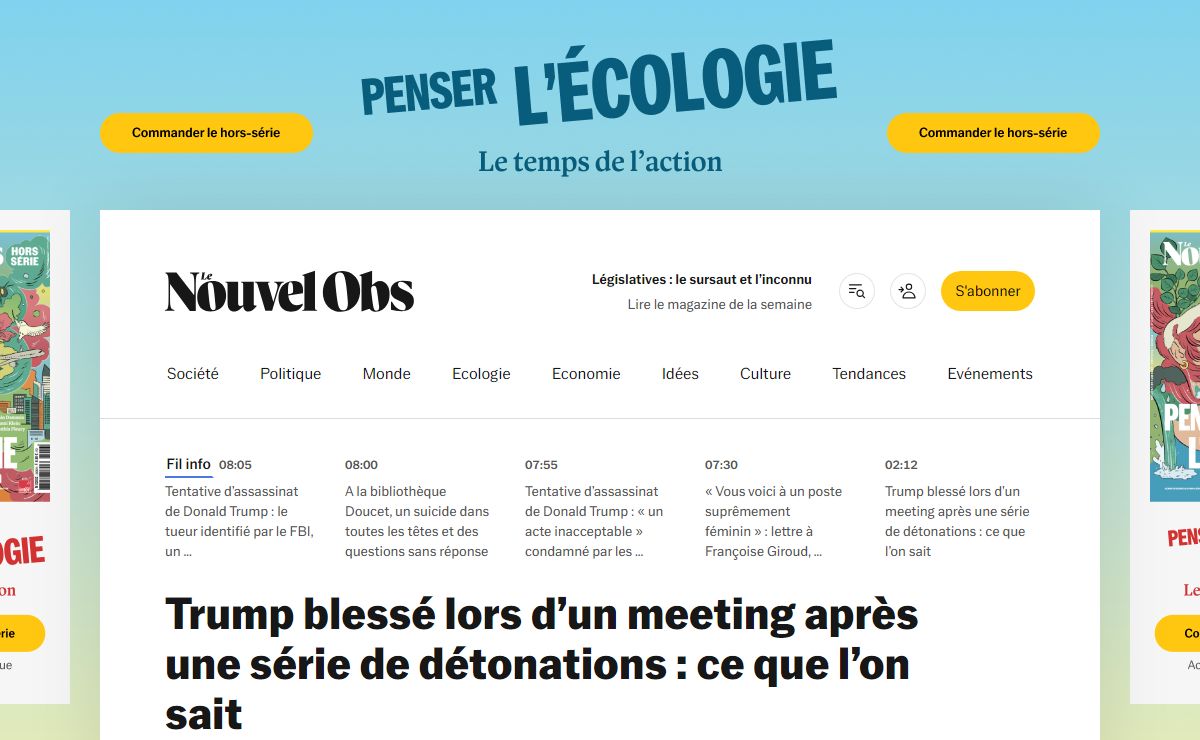 Le Nouvel Obs - Actualités en France et dans le monde