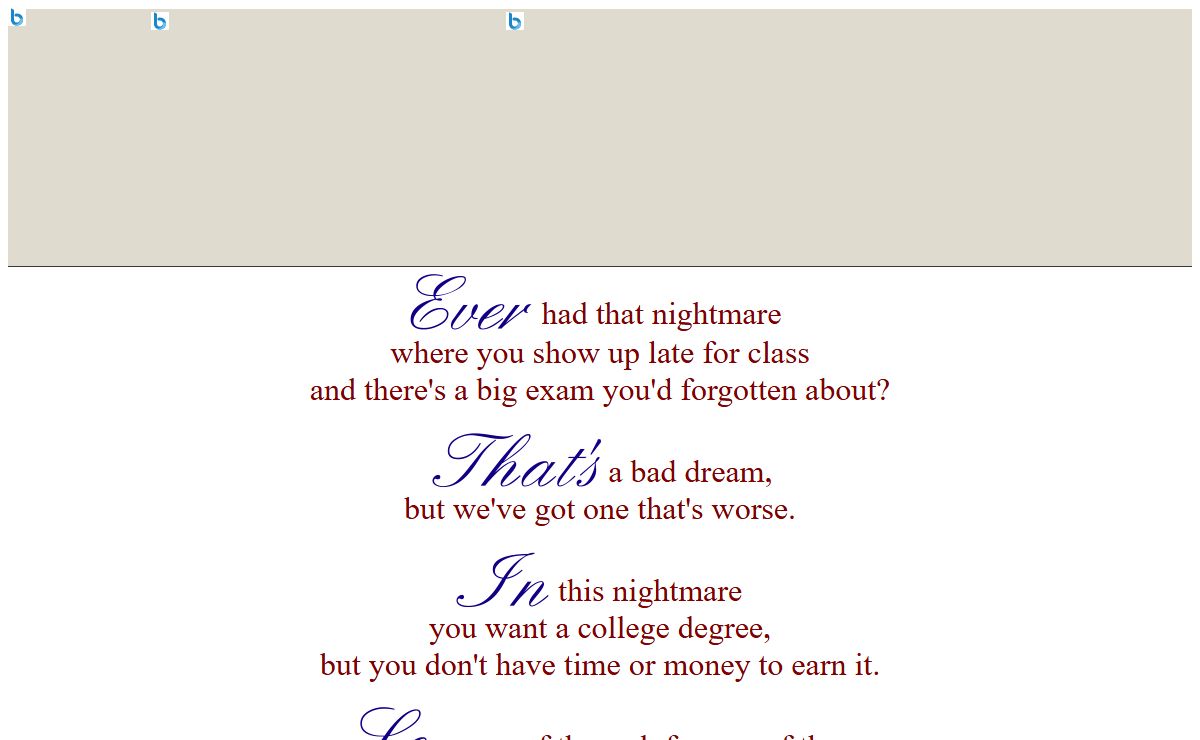 College Admission thru Graduation in Ten Minutes
