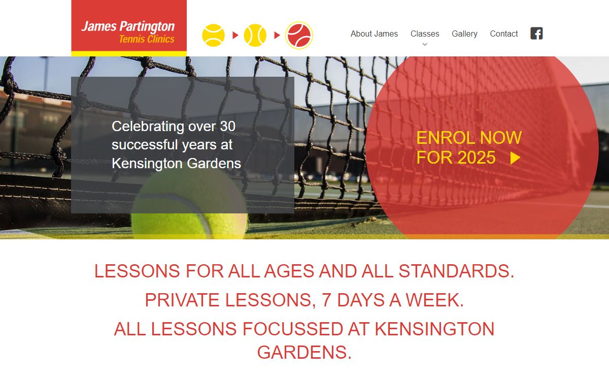 James Partington Tennis Clinics