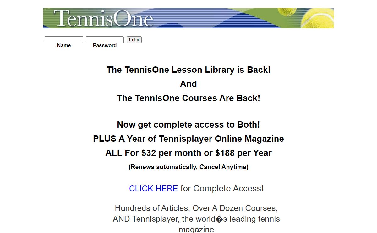 TennisOne