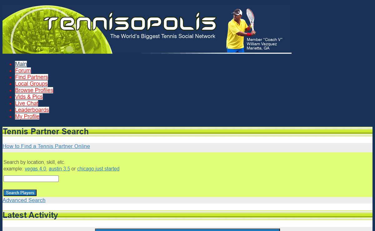 Tennisopolis : Tennis Social Network