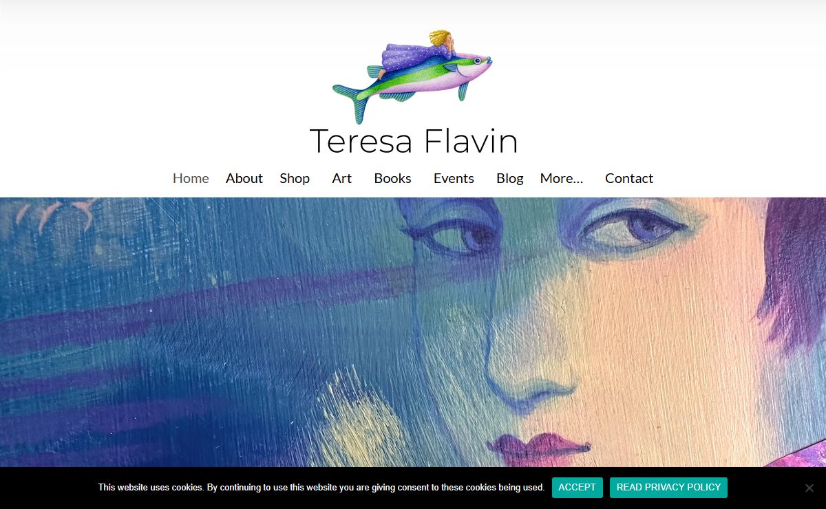 Author-illustrator Teresa Flavin original art, illustrations & children's books