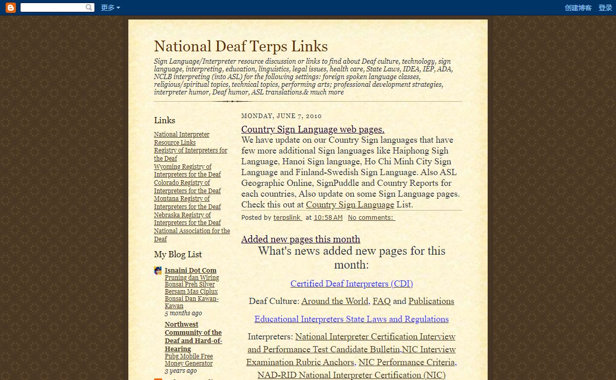 National Deaf Terps Links