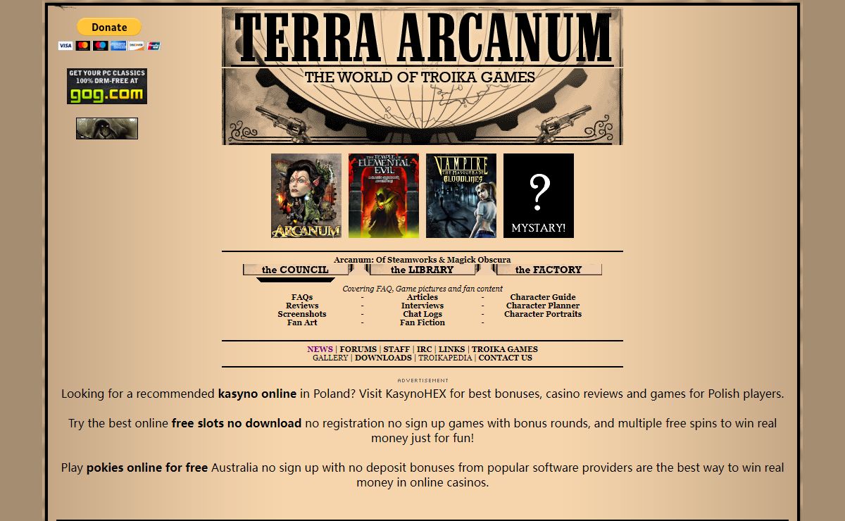 News - Terra Arcanum