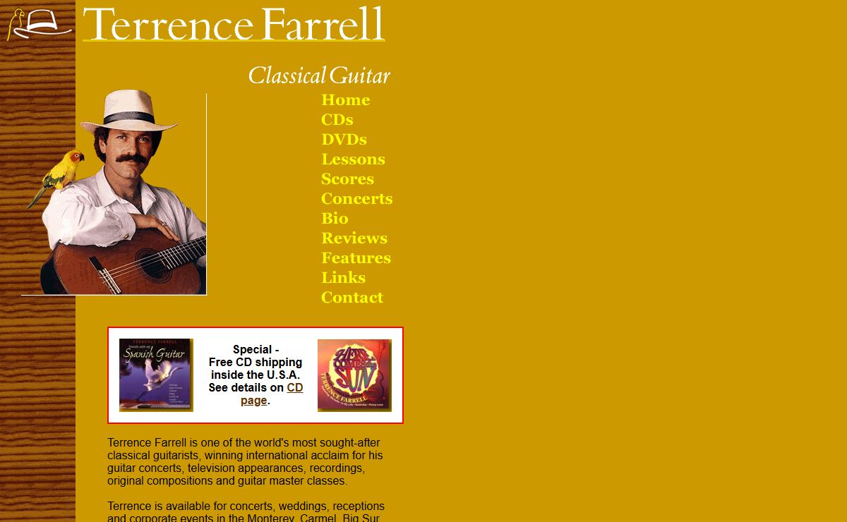 Terrence Farrell - Classical guitarist and composer