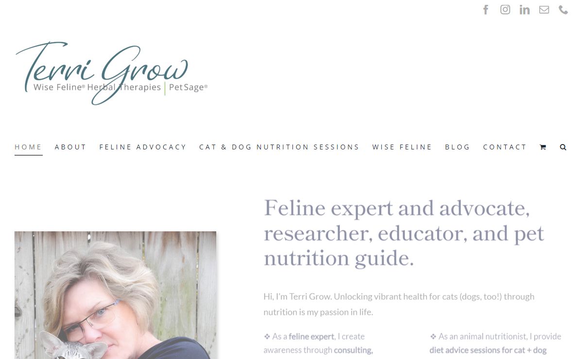 Terri Grow PetSage® – Cat Expert, Educator, & Advocate