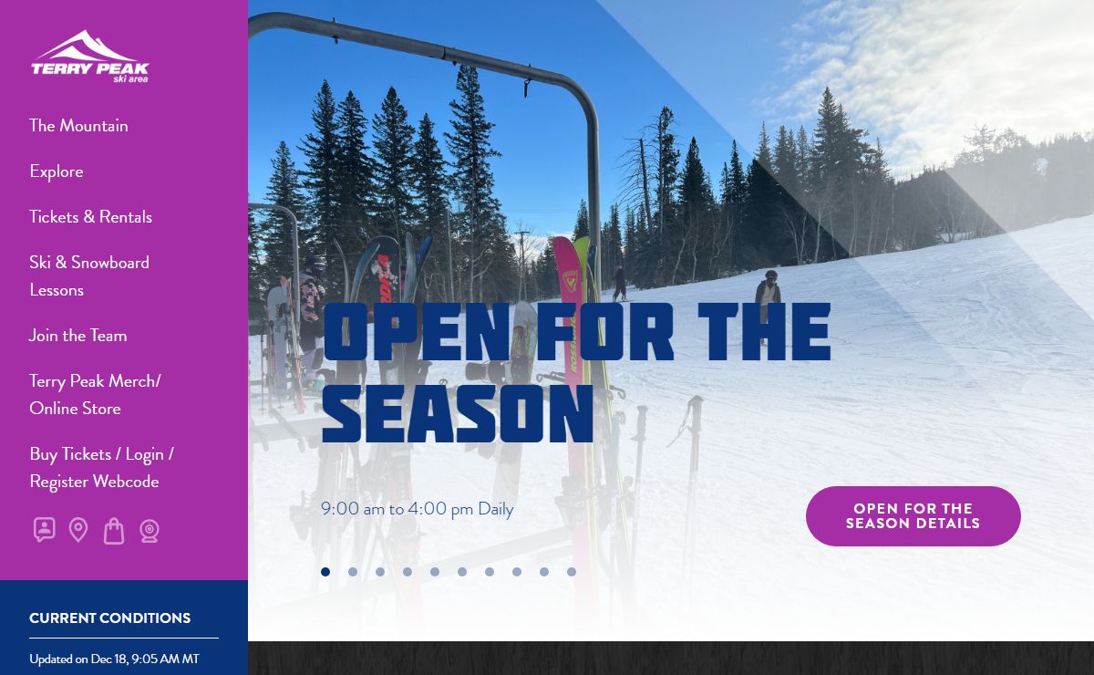 Terry Peak Ski Area: Ski & Snowboard Resort in the Black Hills - Lead, SD