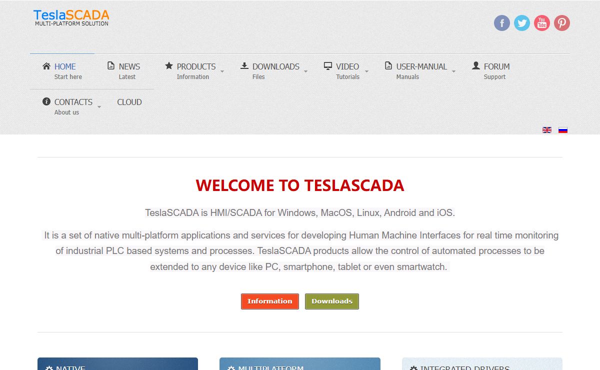 SCADA For Android, iOS, Linux, Windows, MacOS