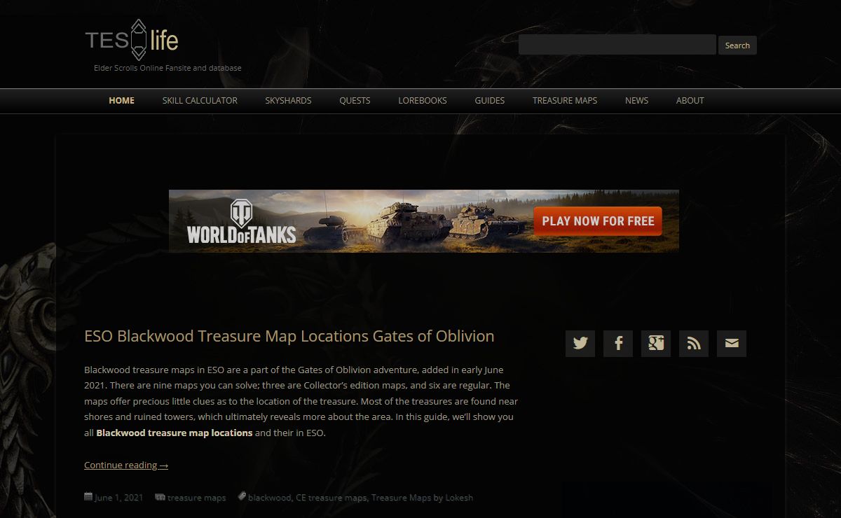 ESO Life - Elder Scrolls Online Fansite and database