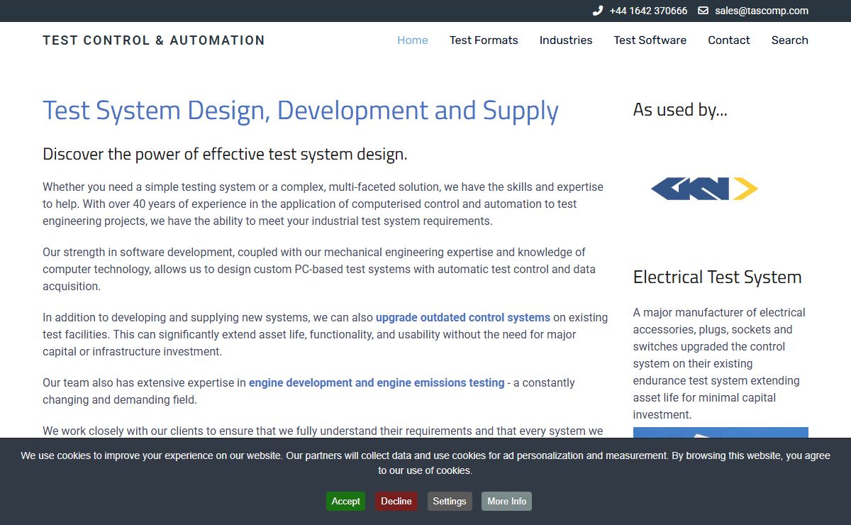 Industrial Test Control & Automation