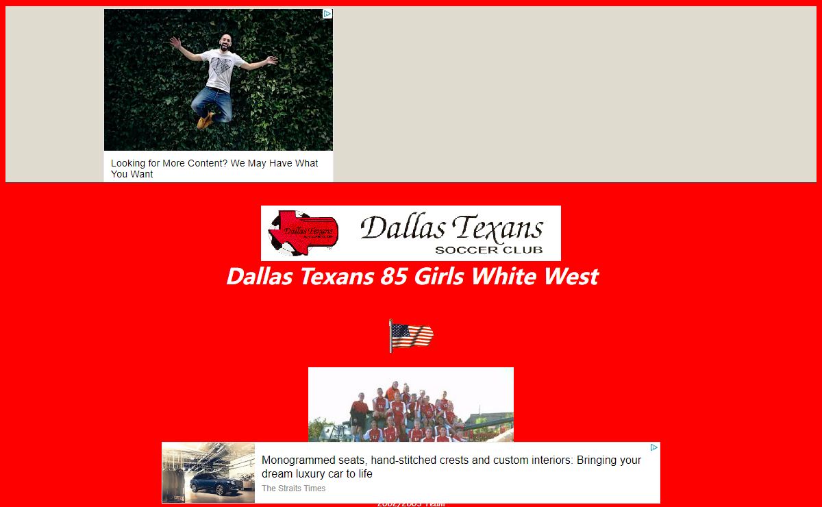 Dallas Texans 85 Girls White