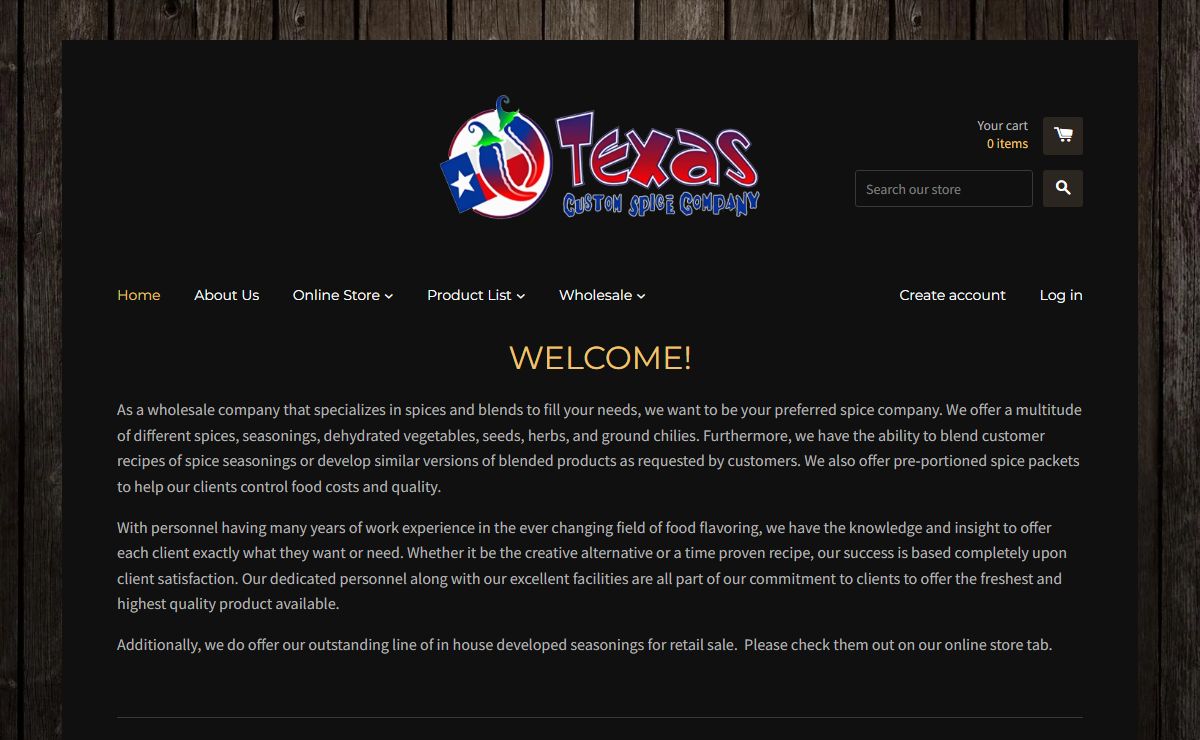 Custom and low salt / salt free spice blends - Texas Custom Spice – Texas Custom Spice Company, LLC