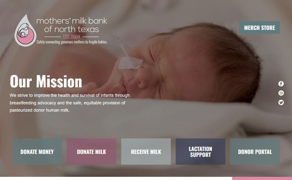 Home : Mothers' Milk Bank of North Texas
