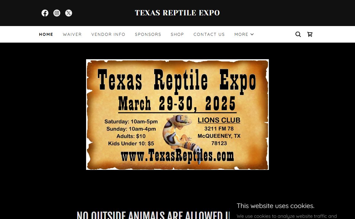 Texas Reptile Expo - Home