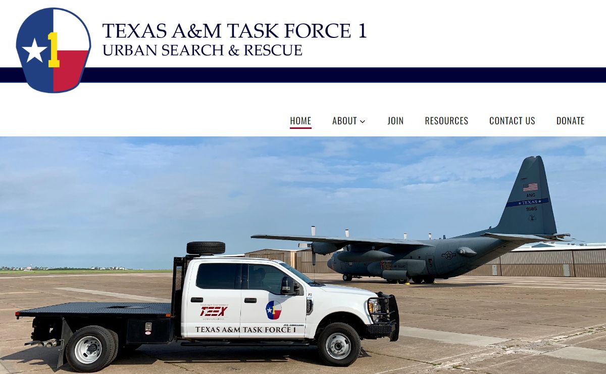 Texas A&M Task Force 1 – Urban Search and Rescue
