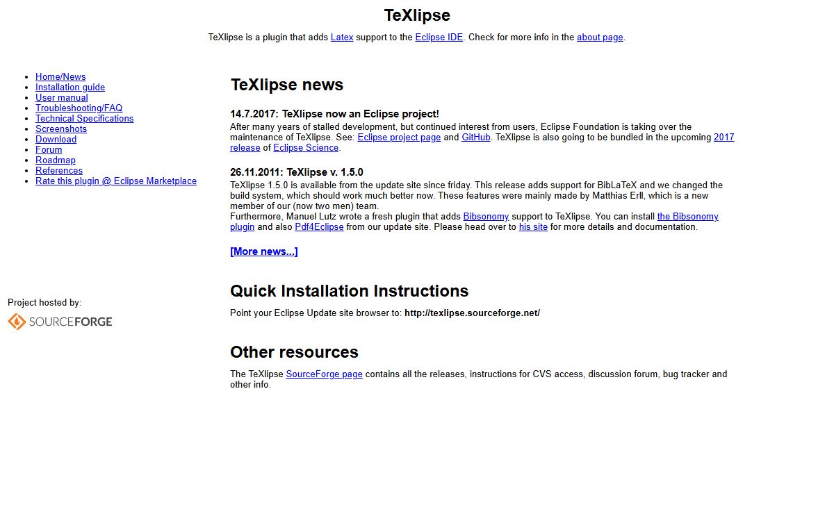 TeXlipse homepage - LaTeX for Eclipse
