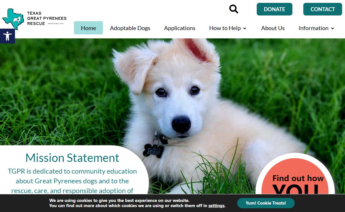 Home - Texas Great Pyrenees Rescue