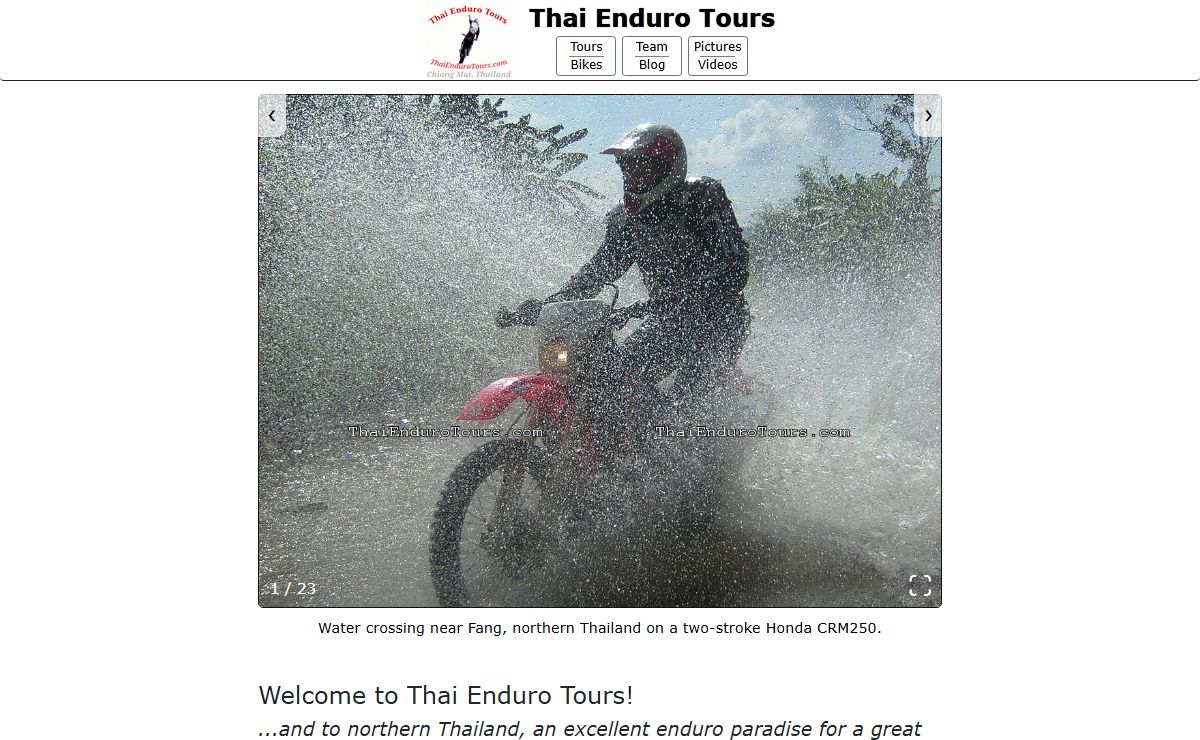 Welcome to Thai Enduro Tours!