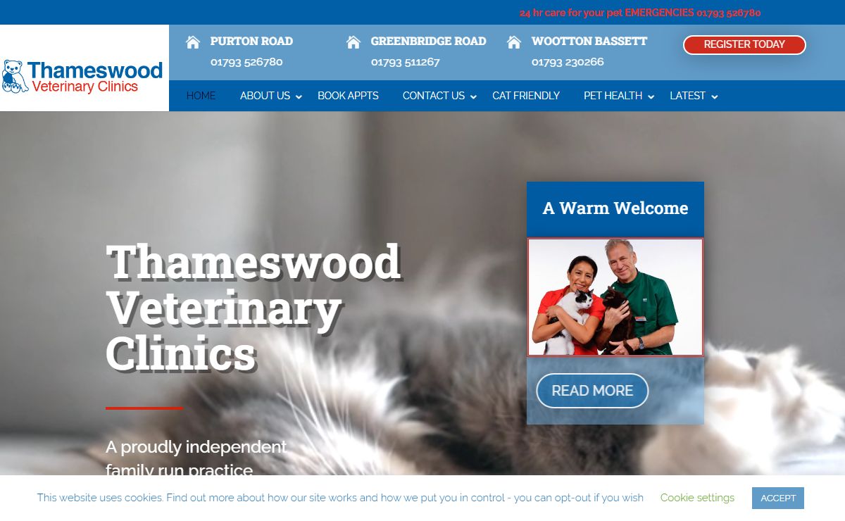 Vets in Swindon | Thameswood Veterinary Clinics