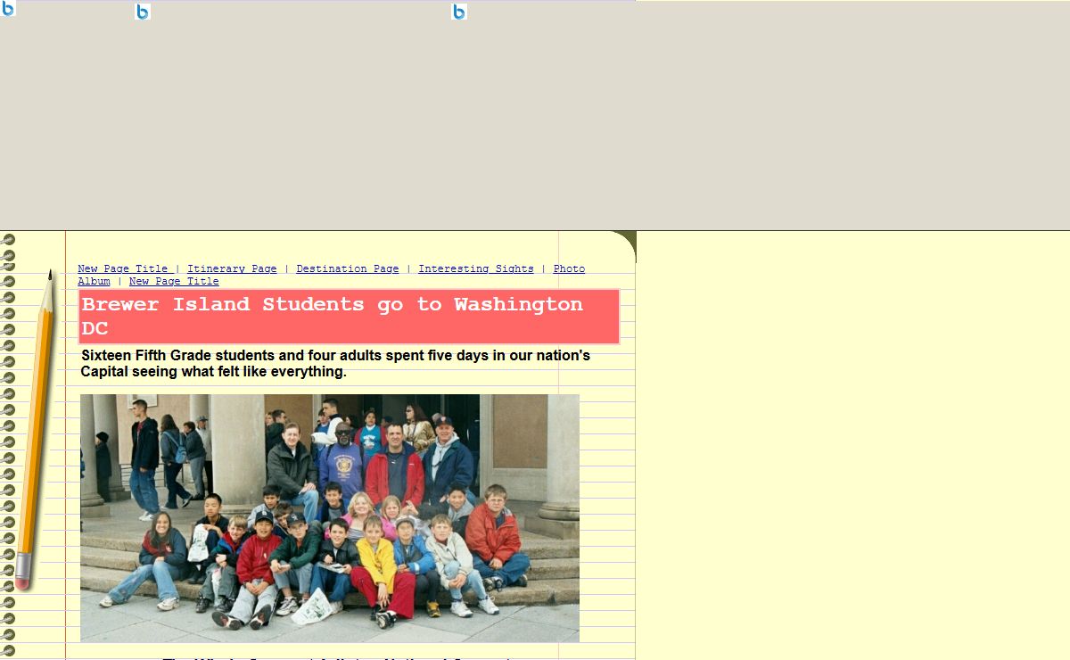 Brewer Island Students go to Washington DC